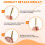 Electric Chainsaw Chain Sharpener Kit, 10Pc Titanium Plated Diamond Sharpening Wheels, High Hardness 3/16Inch Files 3