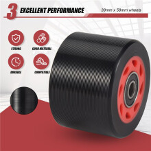 8Pack 95A 58mmx39mm,Indoor Quad Roller Skate Wheels,PU Wear-Resistant Wheels Double-Row Roller Skates Accessories