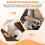 Electric Chainsaw Chain Sharpener Kit, 10Pc Titanium Plated Diamond Sharpening Wheels, High Hardness 3/16Inch Files 4