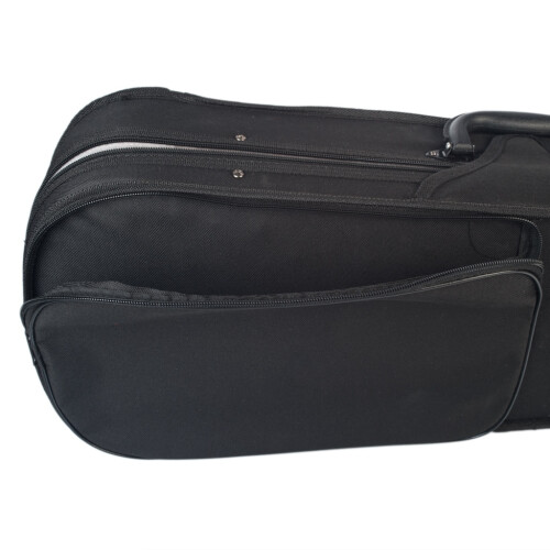 Violin Case 1/2 Size Professional Triangular Shape Violin Hard Case -Silver Inside Violin Parts New 2