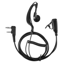 2Pin G Shape Earpiece PTT MIC Ear Hook Headset for Puxing Wouxun Radio
