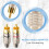 20 Pcs RCA Plug Audio Video Locking Cable Connector Gold Plated 10