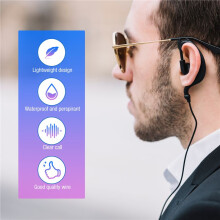 Auricolare A Forma di Auricolare PTT MIC A 2 Pin con Microfono per Radio Kenoux Puxing Wouxun