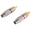 20 Pcs RCA Plug Audio Video Locking Cable Connector Gold Plated 8