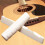 Acoustic Guitar String End Nut Bridge Saddle Abalone Pins Replacements Set (Brass Pins & Bone Saddle Nut) 2