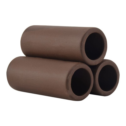 3 Pcs Brown Ceramic Shelters - Shrimp , Breeding Tube, Hiding Cave