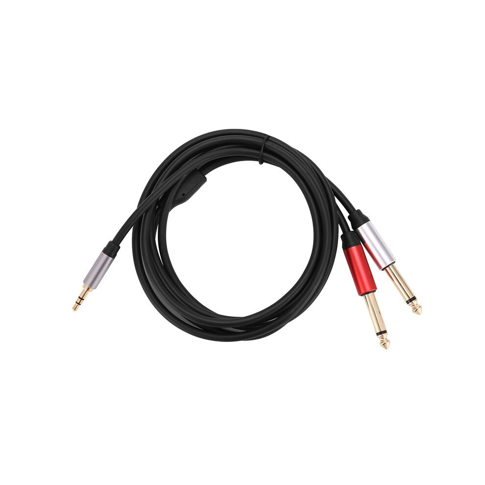 3.5Mm To Dual 6.5Mm Adapter Jack Audio Cable 3.5 To 6.5 Aux Cord 3.5 Jack Splitter For Guitar Mixer Amplifier Bass 4711945274468