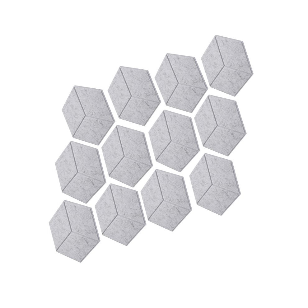 12 Pack Acoustic Foam,Self-Adhesive Sound Proof Panels,For Sound Insulation &Acoustic Treatment(Gray) 6031545771937