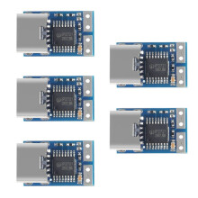 5 PeçAs PDC004-PD MóDulo Decoy PD USB-C PD 20V TensãO Fixa MóDulo Disparador de Energia 5A Tipo-C Entrada FêMea para Notebook
