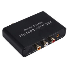 DAC Audio Converter ARC Audio Extractor -Compatibel Optisch SPDIF Coaxiaal Naar Analoog 3,5 Mm Digitaal Naar Analoog