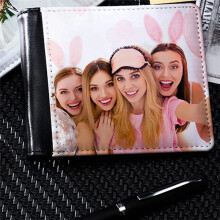 4Pcs Sublimation Wallet Blank Heat Transfer Sublimation Wallets Bank Card Holder for Men Gift Office Travel Work Supply