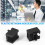 20pcs RJ45 8P8C Computer Internet Network PCB Jack Socket Black 6