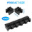 20pcs RJ45 8P8C Computer Internet Network PCB Jack Socket Black 6