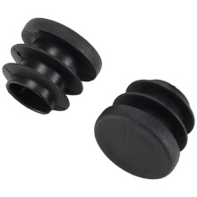 15Pcs Black Plastic Blanking End Cap Round Tube Insert Pipe Bung 16mm