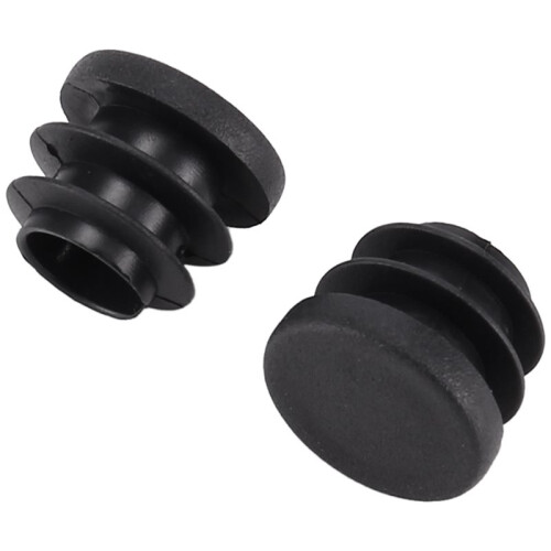 15Pcs Black Plastic Blanking End Cap Round Tube Insert Pipe Bung 16mm