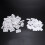 30pcs Shelf Cabinet 90 Degree Plastic Corner Braces Angle Brackets White 3