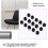 15Pcs Black Plastic Blanking End Cap Round Tube Insert Pipe Bung 16mm 7