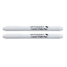 2PC Liquid Chalk Pen For Glass Windows Chalkboard Blackboard white