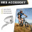 Retro Bicycle Bike Accessory Front Light Bracket Vintage 3LED Headlight (Silver) 4