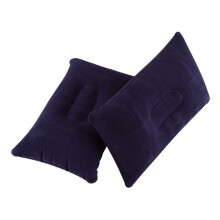 2PCS INFLATABLE CUSHION TRAVEL PILLOW SLEEP SLEEPING SUPPORT in CAR Deep 38*24cm