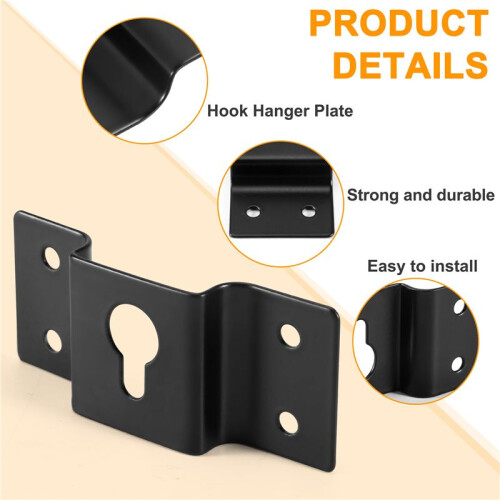 DIY Audio Sound Box Speaker Wall Mount Iron Hook Hanger Plate 5PCS 1