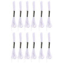12x White Anchor needle Cotton Embroidery Thread Floss Skeins Sewing