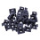 Screw Bracket Mount Saddles Bases Cable Tie Bracket 23mmx16mm 30 Units Black 1