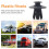 25 Pcs Plastic Push in Bumper  Door Rivets Clip 8mm Hole Black 5