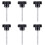 6 pcs M6 x 50 mm locking star-shaped plastic  male thread knob grip 1