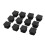 12 Pcs 15mm x 15mm Plastic Square Caps Tube Pipe Inserts End Blanking 2