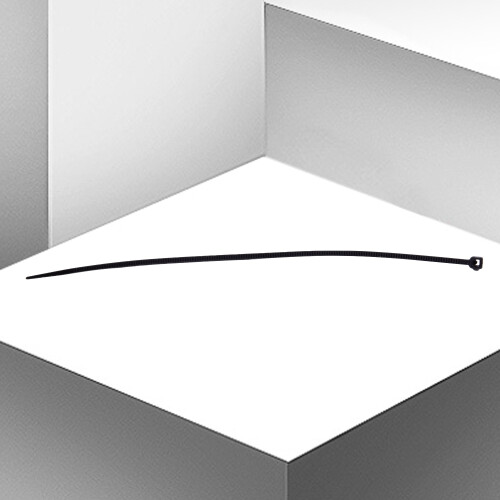 3mm x 150mm Auto Wire Push Cable Zip Tie Organizer White Black 100 Pcs 2