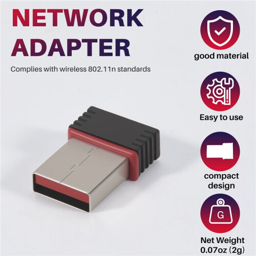 New Realtek USB Wireless 802.11B/G/N Lan Card Wifi Network Adapter RTL8188 2