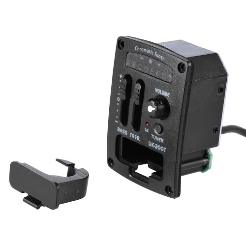 Uk-300T Ukulele Piezo Pickup Preamp 2-Band Eq Equalizer Ukelele Pickups Tuner System 2