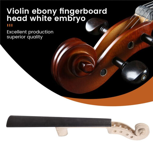 4/4 Taille éRable Violon Cou éBèNe Touche Violon DIY Kit avec Main Sculpté DéFiler