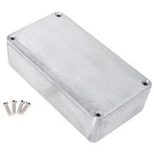 Custodia per Pedaliera nel Alluminio con Pedale per Effetti Chitarra 5 Pezzi per Kit Pedale Chitarra DIY 1590B