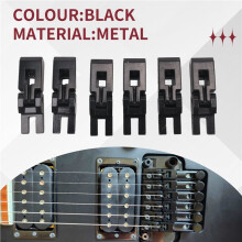 6Pcs Metal Guitar Locked String Saddles for Floyd-Rose Tremolo Bridge Parts