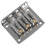 3 String Guitar  String Bridge Bridge Pull String Hard Tail Guitar Bridge Tail 3 String Guitar Replacement Silver 3