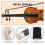 4/4 Taille éRable Violon Cou éBèNe Touche Violon DIY Kit avec Main Sculpté DéFiler 3