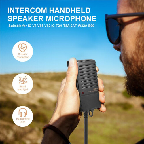 Handheld Luidsprekermicrofoon voor  Ic-V8 V85 V82 Ic-T2H T8A 2At W32A E90 Radio 1