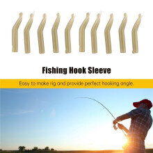 50 PçS/Lote Anzol de Pesca de Carpa Manga de Cabelo Alinhador de Linha Alinhador Macio Anti Emaranhado Kickers de Pesca/Alinhadores de Linha