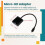 Micro- to VGA Adapter Cable 1080P Video Converter with Audio Jack USB Power Cable for  Camera Raspberry Pi 4 7