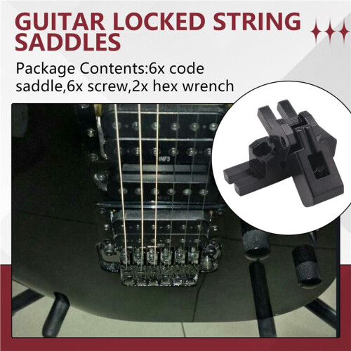 6 St MetallgitarrlåSta SträNgsadlar för Floyd-Rose Tremolo Bridge Delar 1