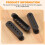 3Pcs Durable Guitar Pickup Cover Volume Tone Knobs  Tip Parts Set,Black 6