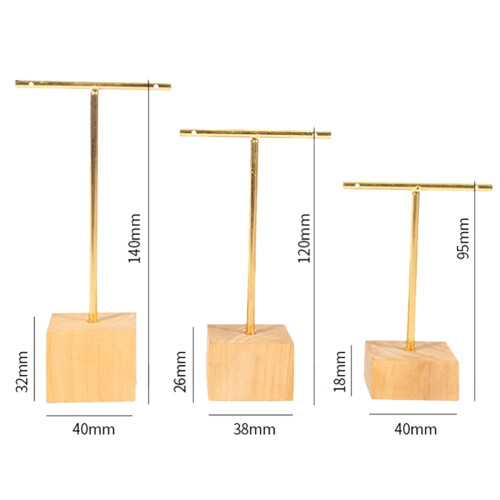 3 Pezzi Moda T-Bar Espositore per Gioielli Espositore per Orecchini, Orecchini Appesi per Organizer 2