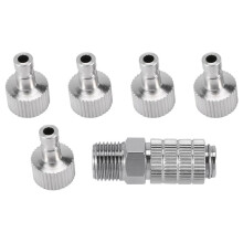 Airbrush Schnell Kupplung Kupplung Entriegelung Adapter mit 5 Stecker, 1/8 Zoll M-F