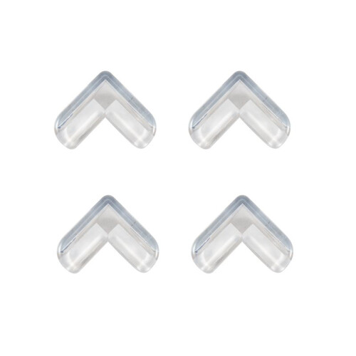 4 Pieces Clear Safety Soft Plastic Table Desk Corner Guard Protector 1