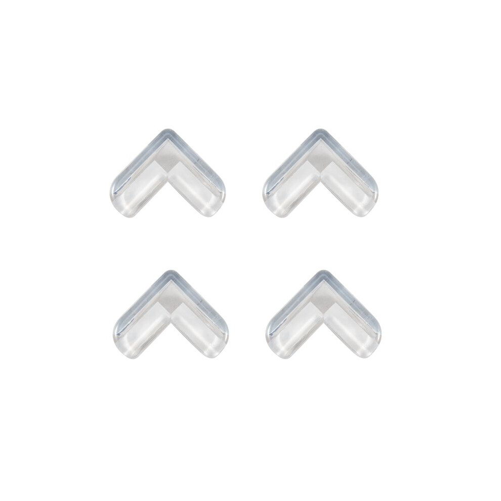 4 Pieces Clear Safety Soft Plastic Table Desk Corner Guard Protector Wella Elements