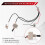 Guitar Wiring Harness Prewired Two Pickup 500K Pots 3-Way Toggle  Silver 3