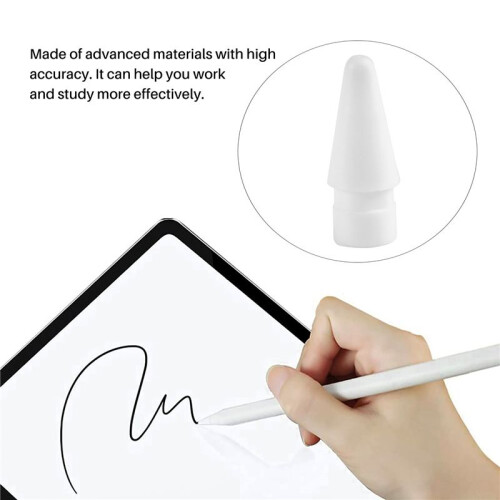 4 Pack Replacement Tip for  Pencil Nibs for  Pencil 1St & 2Nd Generation (White) 2