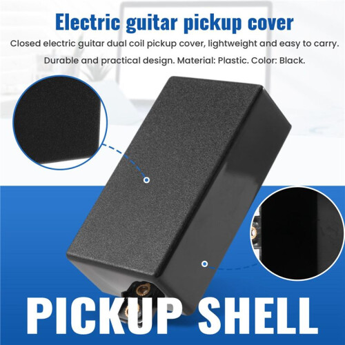PlastföRseglad Humbucker Pickup Lock Passar SQ ST Pickup Gitarrdelar (Svart) 2